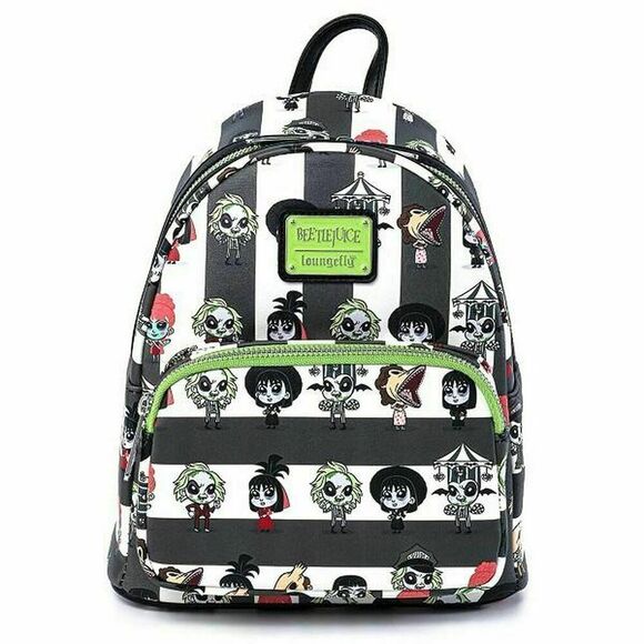 Loungefly Beetlejuice Chibi Mini Halloween Backpack Universal Studios NEW - Picture 1 of 4